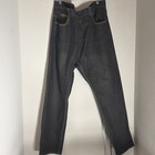 COOGI Men's Black Dark Wash Denim Jeans Embroidered Logo Straight Leg Zip — photo 3