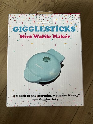 Gigglesticks Mini Waffle Maker, Easy Breakfast Appliance
