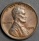 1909-VDB 1C LINCOLN WHEAT BRONZE CENT KM# 132 Grade:  AU  A6981