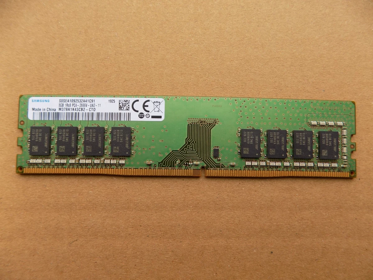Samsung PC4-21300 (DDR4-2666) Bus Speed Computer RAM 8 GB Capacity