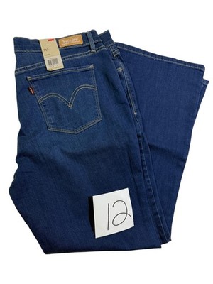 Levi's 515 Wedgie Jeans Women's 16 X 33 Blue Denim 5-Pocket Bootcut Leg Zip Fly