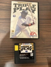 Triple Play Gold Edition (Sega Genesis, 1996) No Manual Tested & Working