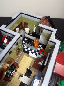 LEGO 10243 Parisian Restaurant Incomplete Missing Pieces No Minifigures