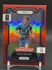 2026 Panini Prizm Monopoly FIFA World Cup #37 Paolo Maldini Red Prizms