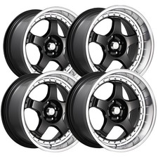 Set Of 4 Konig Ssm 18x8 5x4.5 35mm Gloss Black Wheels Rims 18 Inch