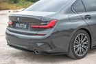 Diffuser Flaps V.1 for BMW 3 Series G20 M Package High Gloss Black Maxton Design