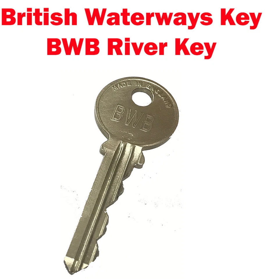 3 x British Waterways Key-BWB River Key-CRT Key-Canal Key - Cut by Locksmiths