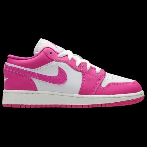 Air Jordan 1 Low GS rosa fuoco bianco FV8486 600 taglia UK 6
