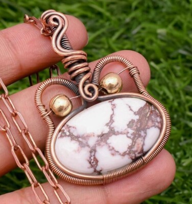 Wild Horse Cat Shape Copper Wire Wrapped Handmade Jewelry