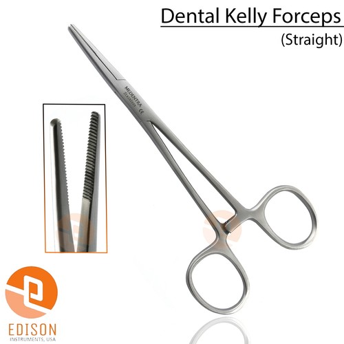 Surgical Artery Clamp Forceps Hemostatic Locking Clamps Kelly Forceps 14cm - Picture 2 of 6