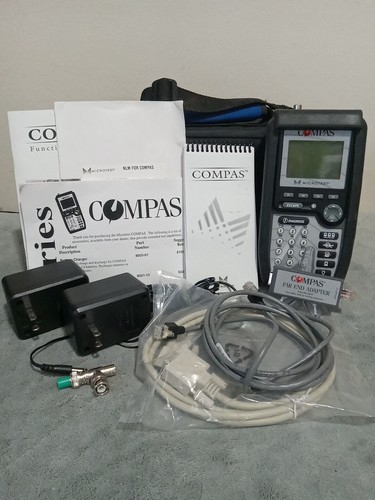 Microtest COMPAS Network Troubleshooting Tester w/ User Guide Case Charger Cable