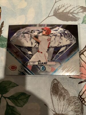#ad 2020 Bowman Chrome Draft Applied Pressure #AP MS Mike Siani Cincinnati Reds $2.99