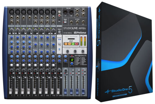 PRESONUS StudioLive SLM AR12C 12 Ch. Mixer Recording Interface+Software Upgrade - Picture 1 of 11