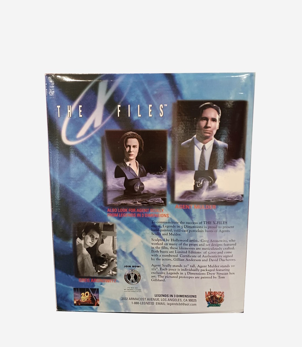 Legends in 3D X-Files Fox Mulder David Duchovny Half Scale Bust LE