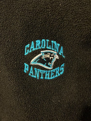 Vintage polyester Carolina Panthers Sweatshirt Black Mens XL - Picture 2 of 5