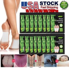 10-200X Detox Foot Patches Pads Body Toxins Feet Slimming Deep Cleansing Herbal