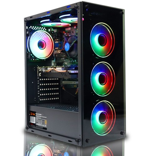 Gaming PC Bundle Intel i5 7th Gen 16GB DDR4 2TB + 480GB SSD 2GB GT710 Windows 10 - Picture 4 of 11