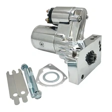 Chrome Chevy Starter Motor High Torque 2.4 HP 12V Tilton Style SB SBC BBC Chrome