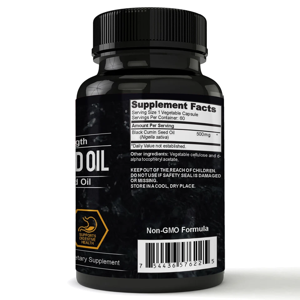 Black Seed Oil Immune Health Supplements and Anti-Aging Facial Serum Moisturizer - Image 4 of 4