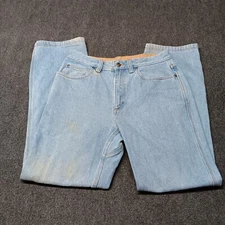 Duluth Trading Co Jeans Men 32x32 Blue Ballroom Relaxed Fit Pants 86069 B