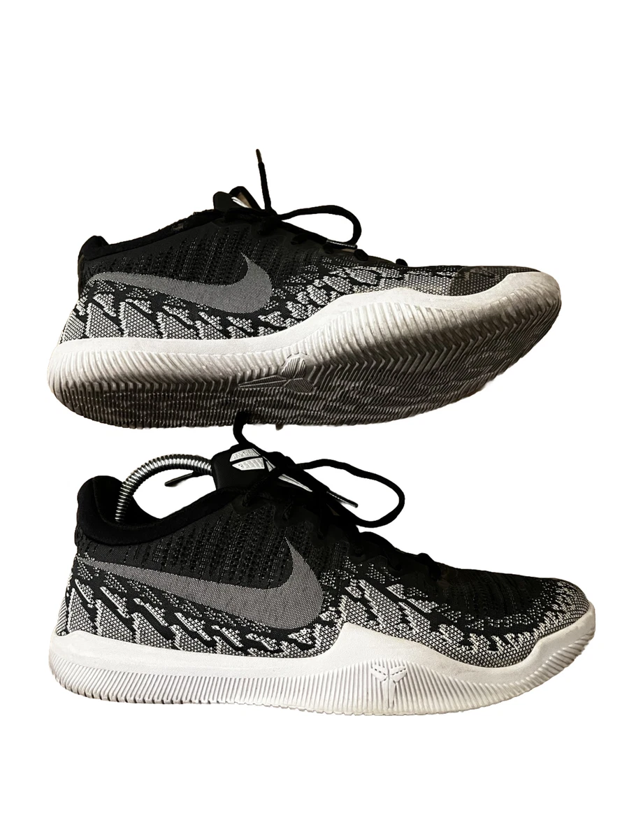 Nike Mamba Rage Anthracite Size 9 Men s Kobe Black White Grey Sneakers