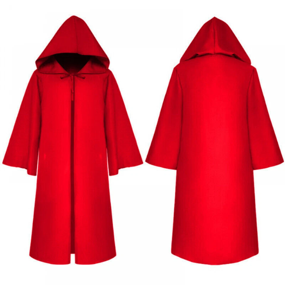 Unisex Capa con Capucha Adulto Capa Larga Para hombres Damas Halloween Disfraz Vestido Abrigos Foto 4 de 4