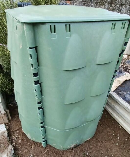 Compostiera da giardino composter esterno in plastica 300 litri Humus