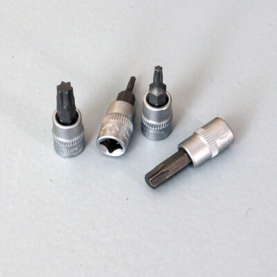 Bit Einsatz Torx T-Profil Steckschlüssel Bit Nuss (1/4''), Bit nach Wahl T7 - T50