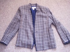 Doncaster Signature Jacket 100% Suede Trim. & Belt Silk, Rayon Size 16