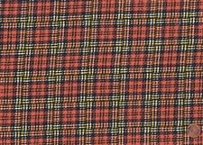RED BLACK YELLOW WOOL FABRIC for Apparel Rug Making Crafts, BTHY x 60" Wide