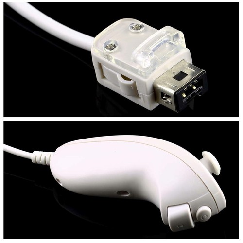 2 PACK For Wii & Wii U Console Nunchuck Wii Nunchuk Game Controller Remote White - Picture 22 of 27
