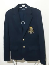 Polo Ralph Lauren Women's 76% Cotton Knit Lined Coat Uk 10 P2p 19-20" Rrp £349