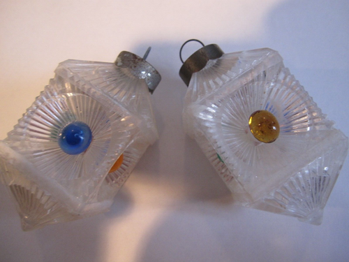 VINTAGE 2-WEIHNACHTSSCHMUCK STOPLICHT VERKEHRSKONTROLLE KUNSTSTOFF 3" HOCH - Bild 13 von 13