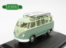 BNIB OO GAUGE OXFORD 1:76 76VWS005 VW T1 Samba Bus Turquoise/ Blue White