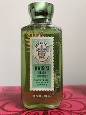 Bath  Body Works WAIKIKI BEACH COCONUT ORIGINAL Shower Gel RARE 8 oz