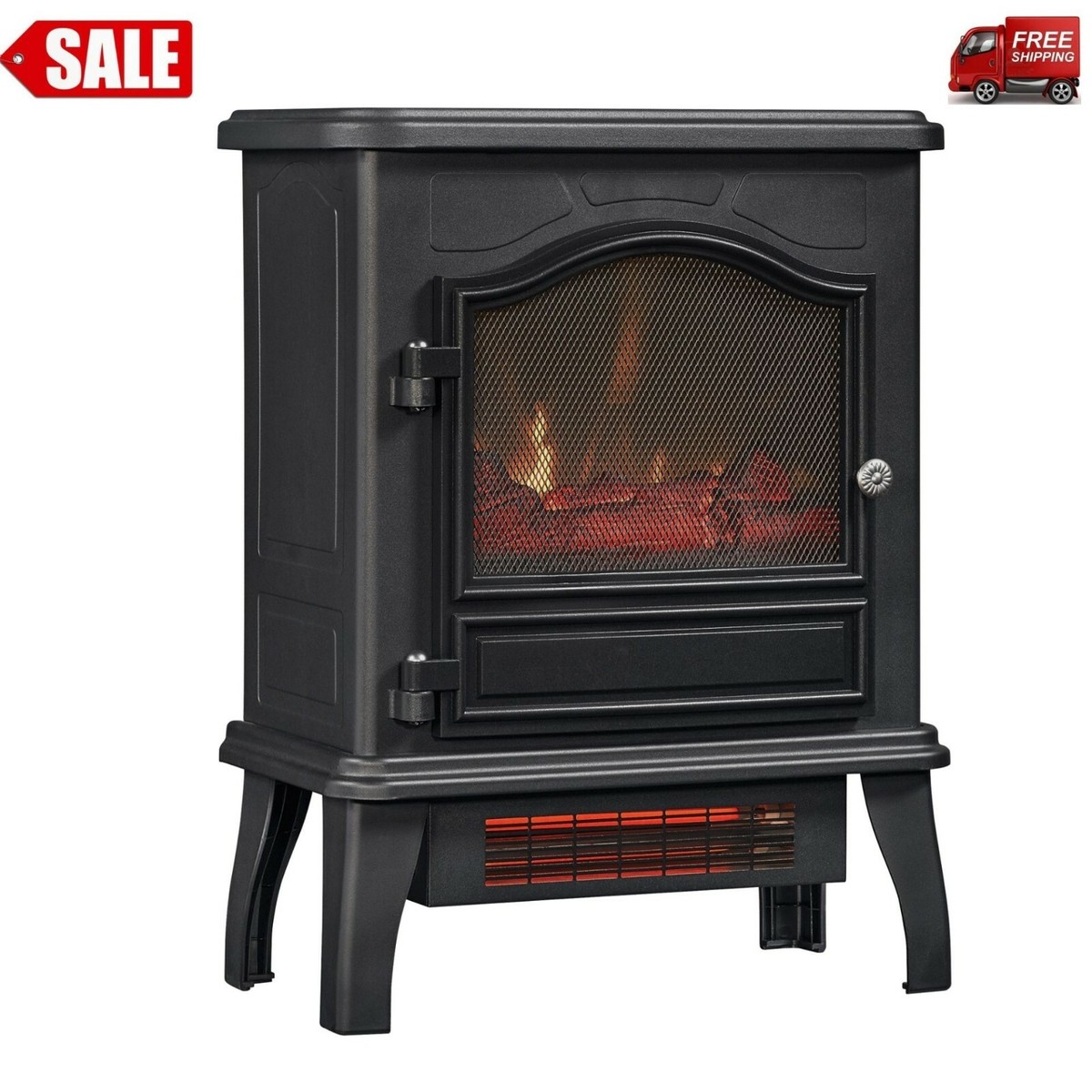 Powerheat Infrared Quartz Electric Stove Heater Living Room Warm