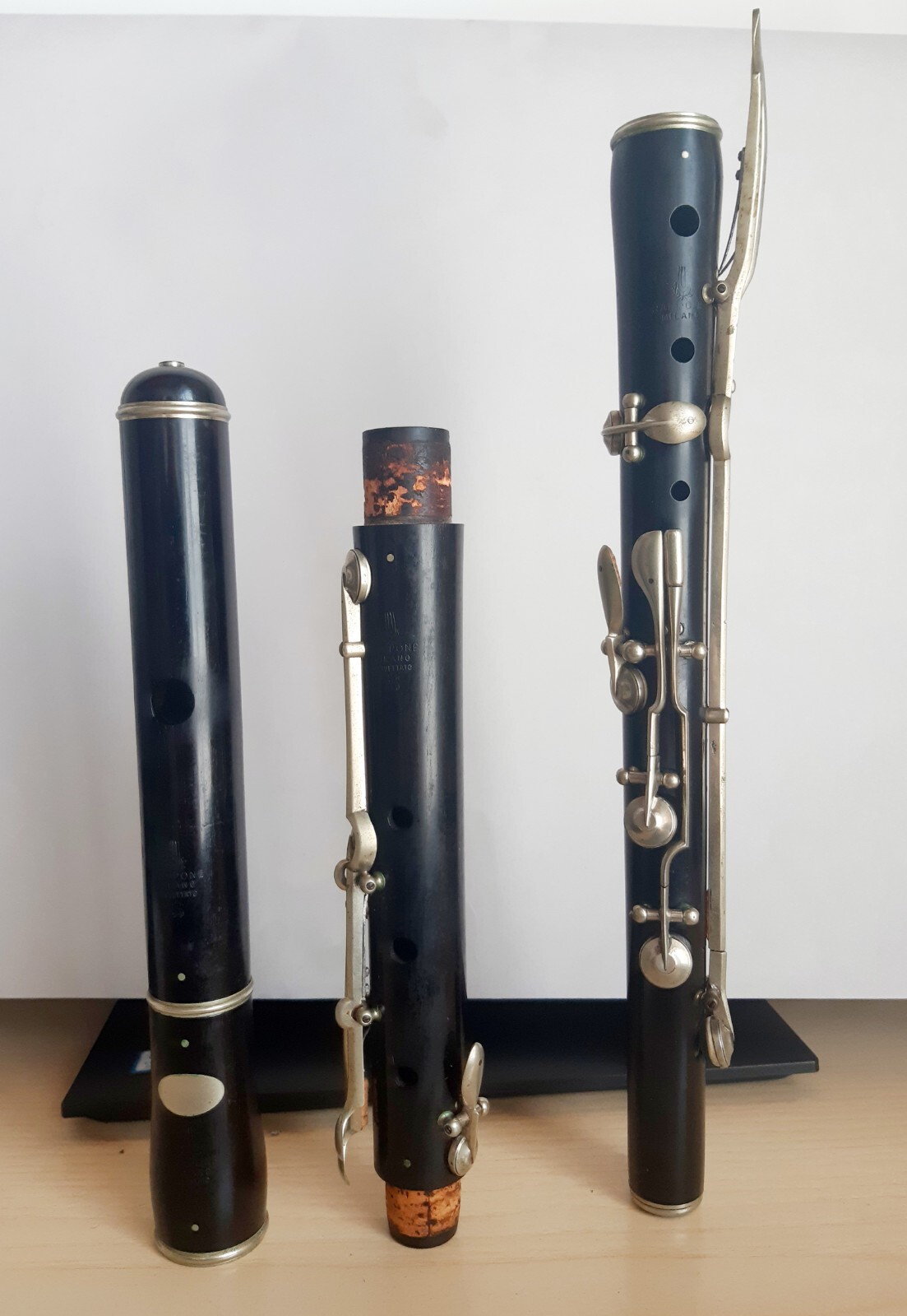 Flute Traversiere wooden antique Italian Rampone querflöte flauto