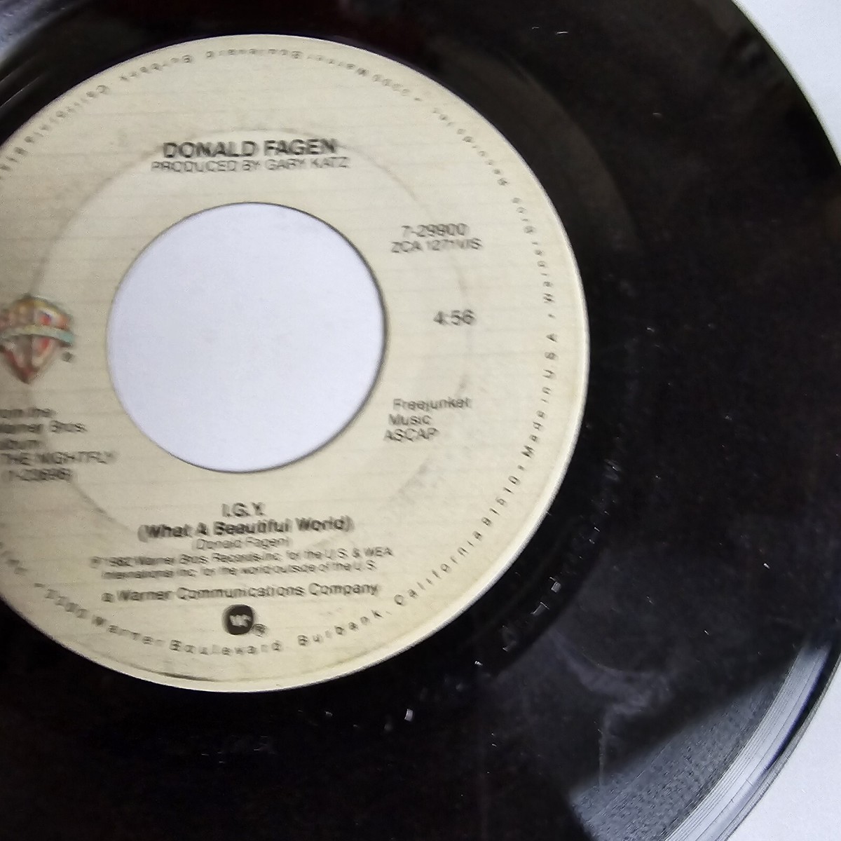 Donald Fagen I.G.Y. 7'' 45 Warner Bros Records 7-29900 | eBay