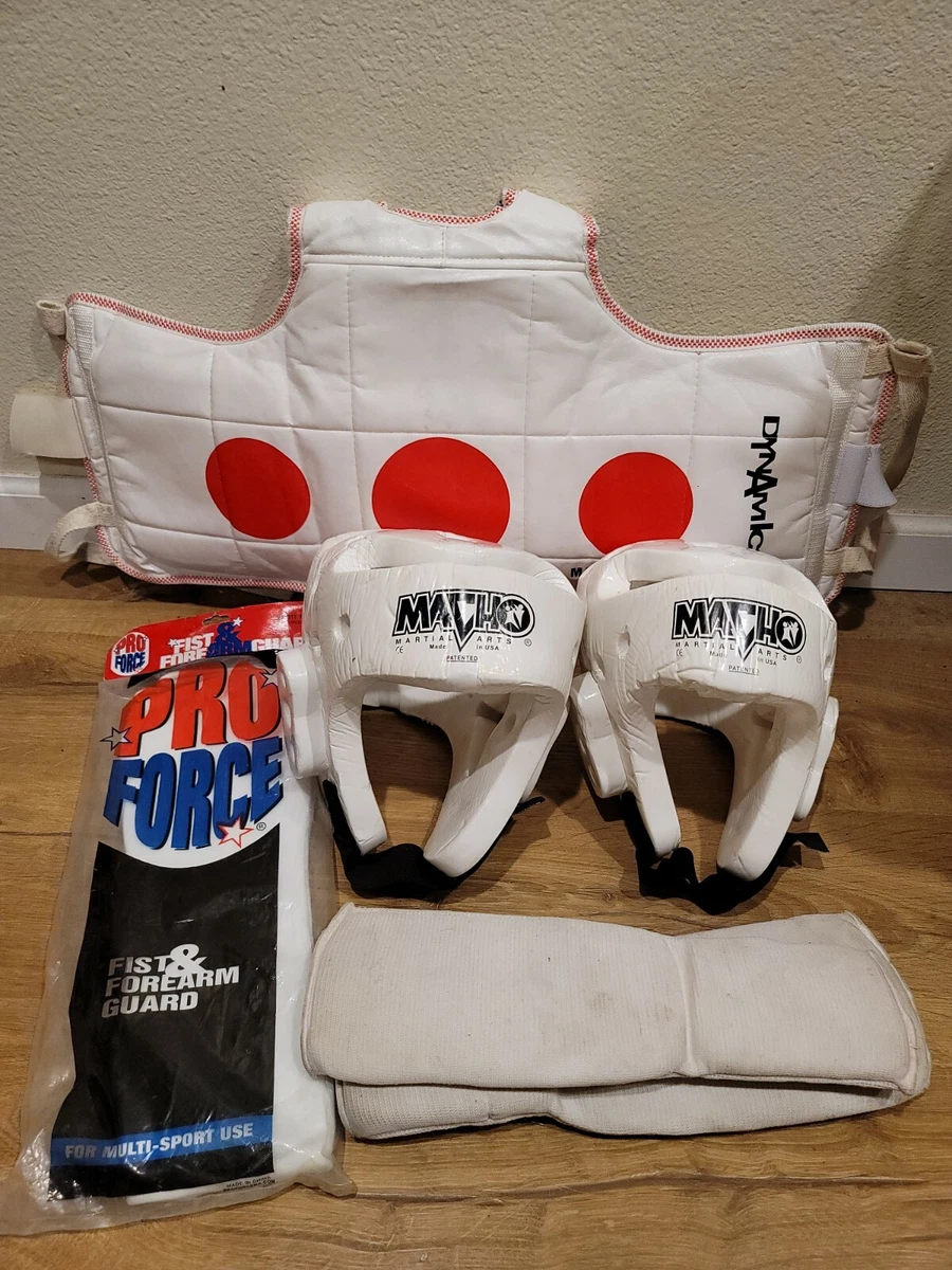 MACHO martial arts chest protector, and headgear Exercise