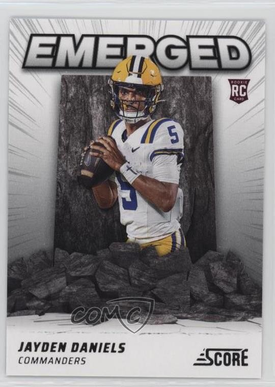 2024 Score Emerged Jayden Daniels #EM-JDS Rookie RC