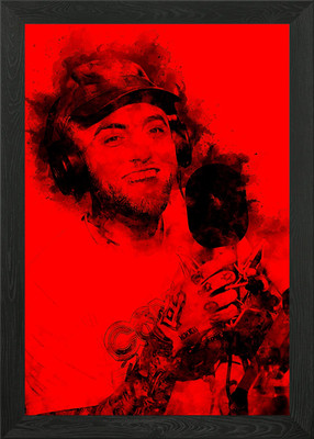 Mac Miller Gerahmtes Wandbild Poster Leinwanddruck Bild