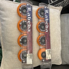 2 Packs -Labeda Asphalt Outdoor Inline Roller Hockey Wheels 1-4x76MM, 1- 4x 80MM