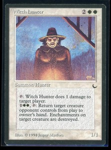 Magic the Gathering  MTG Witch Hunter LP THE DARK