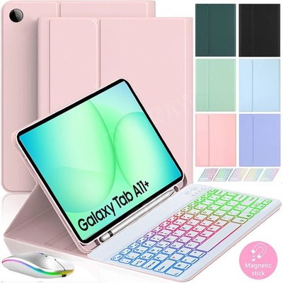 Beleuchtete Tastatur mit Hülle Für Samsung Galaxy Tab A11+ S11 S10 Lite FE S9 FE