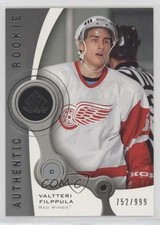2005 SP Game Used Edition Authentic Rookies 752/999 Valtteri Filppula #208 jg5