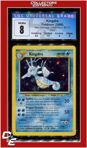 Kingdra (Unlimited) graded CGC 8 for sale on eBay