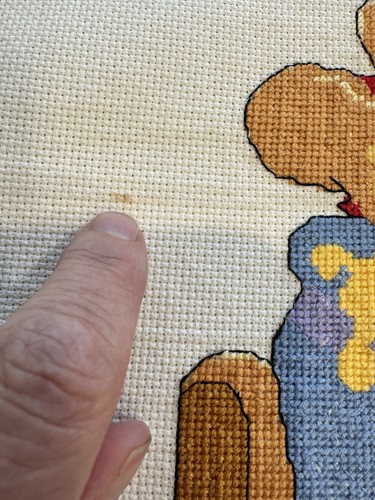 VTG Needlepoint Disney Winnie The Pooh & Piglet Cross Stitch Pictures Nursery - Picture 6 of 11