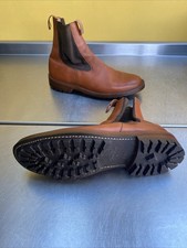 Trickers Jodhpur Stiefel Herren UK9 Neu Goodyear rahmengenähte Kommando Sohlen Braun Leder