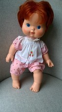 Vintage 1982 Kenner Strawberry Shortcake Baby Blow Kisses Kiss Dress Doll 14"