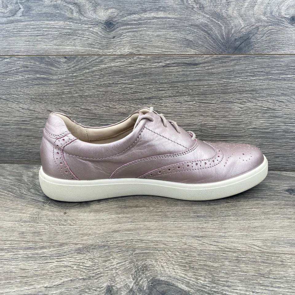 Lo último Piper Zapatos Mujer Talla 7.5 Rosa Rosa Cuero Oxford Informal Comodidad 38.5 Foto 4 de 4